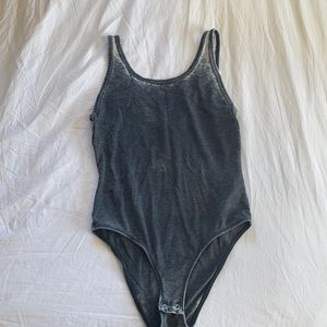 Grey Topshop size 6 bodysuit